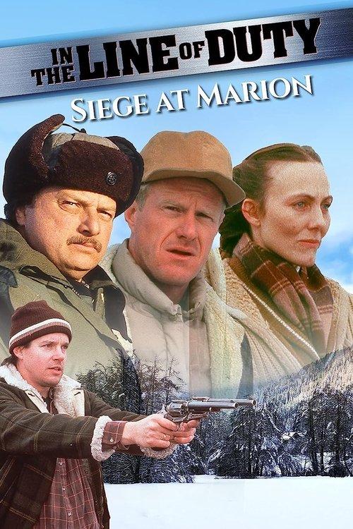 In the Line of Duty: Siege at Marion 1992 official movie poster