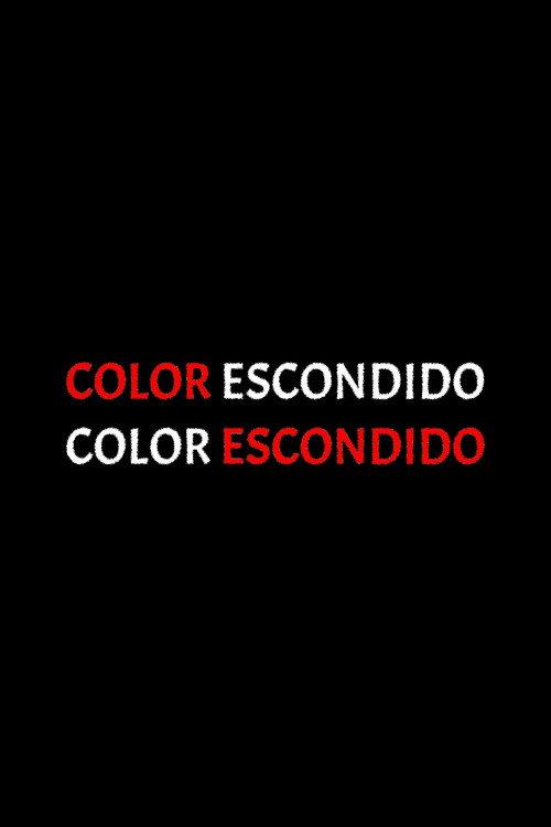 Color escondido 1988 official movie poster