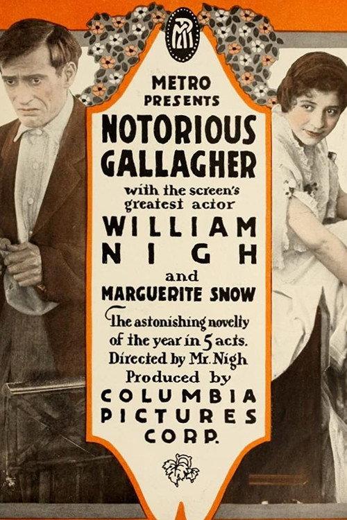 Notorious Gallagher; or, His Great Triumph 1916 official movie poster