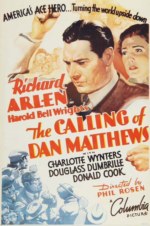 The Calling of Dan Matthews 1935 official movie poster