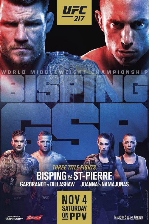 UFC 217: Bisping vs. St-Pierre 2017 official movie poster