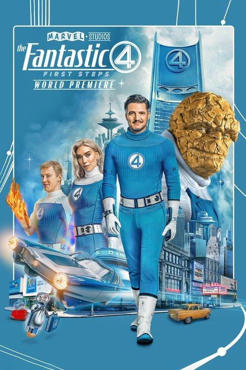 Marvel Studios' The Fantastic Four: First Steps - World Premiere 2025 official movie poster