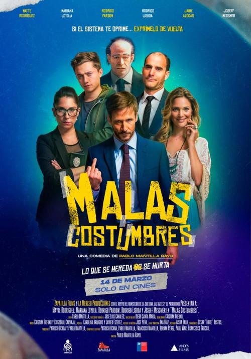 Malas Costumbres 2024 official movie poster