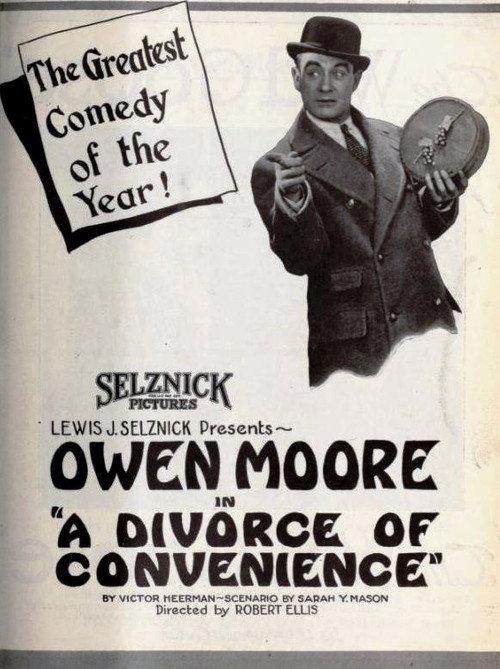 A Divorce of Convenience 1921 official movie poster