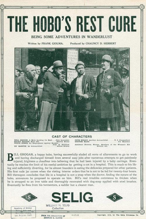 The Hobo's Rest Cure 1912 official movie poster