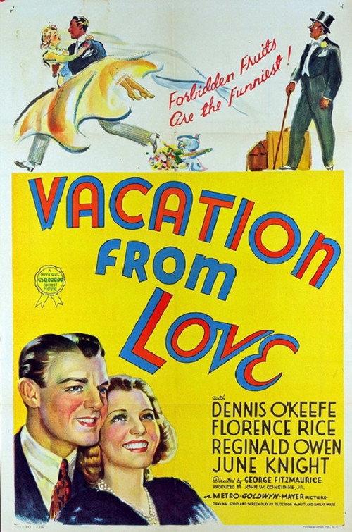 Vacation from Love 1938 official movie poster