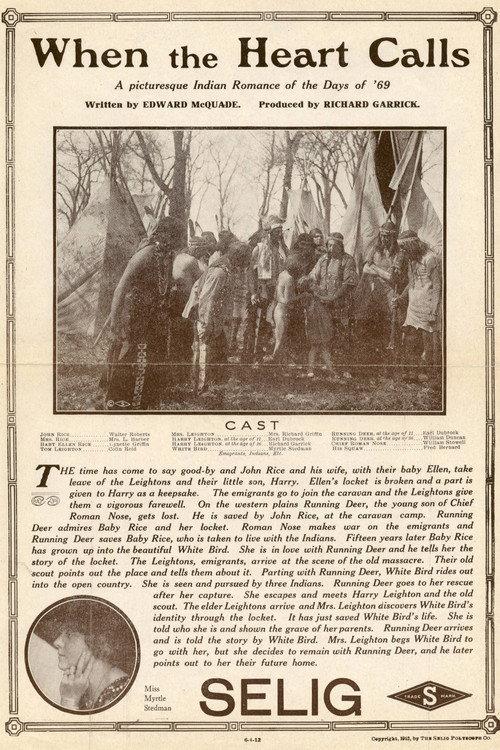 When the Heart Calls 1912 official movie poster