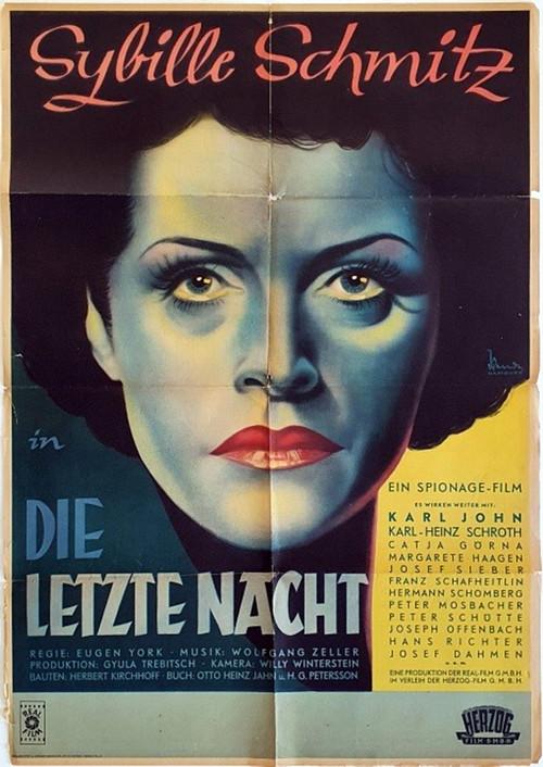The Last Night 1949 official movie poster