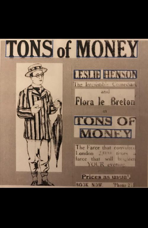 Tons of Money 1924 official movie poster