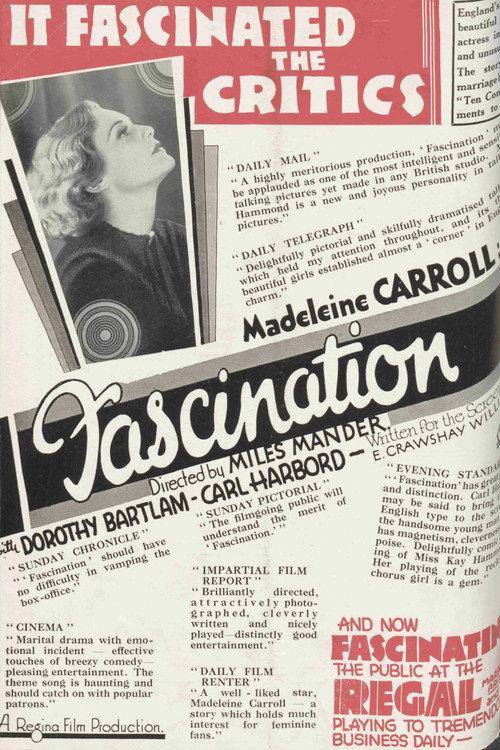 Fascination 1931 official movie poster