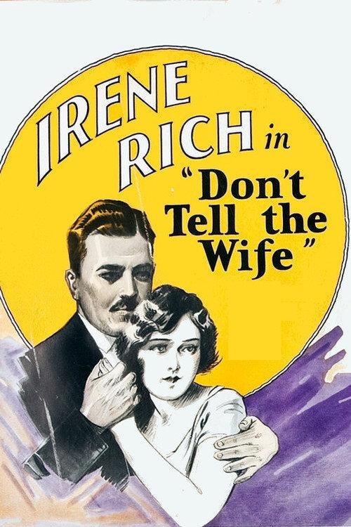 Don't Tell the Wife 1927 official movie poster