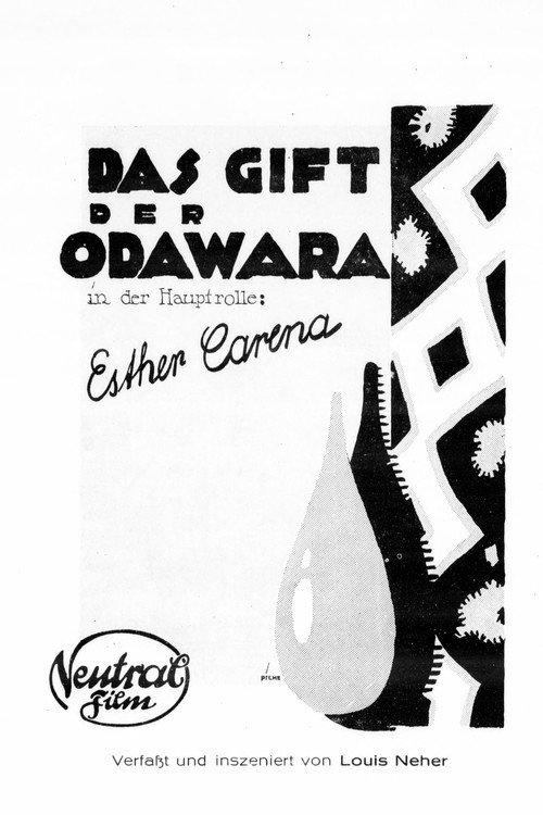 Das Gift der Odawara 1918 official movie poster