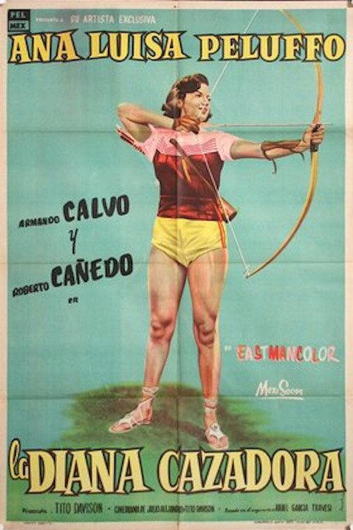 La Diana Cazadora 1957 official movie poster