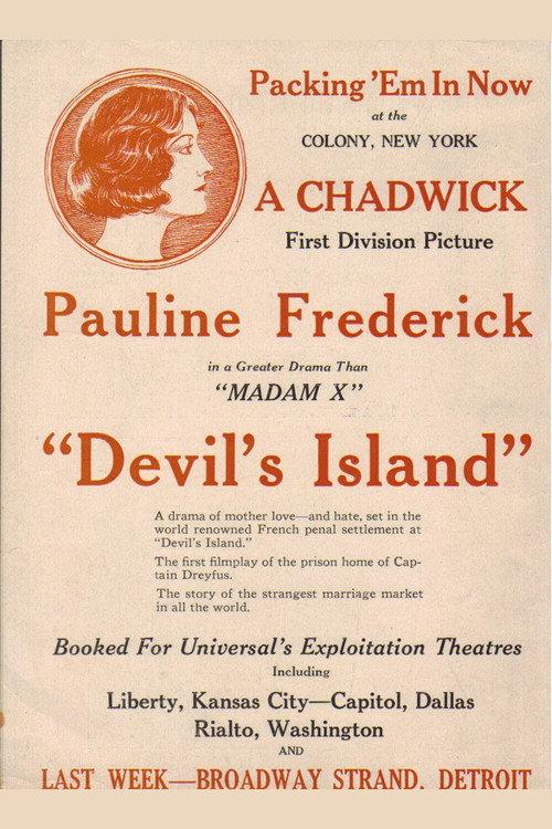Devil's Island 1926 official movie poster