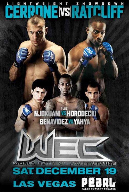 WEC 45: Cerrone vs. Ratcliff 2009 official movie poster
