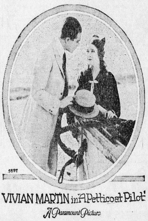 A Petticoat Pilot 1918 official movie poster