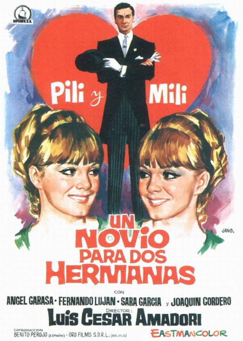 Un novio para dos hermanas 1967 official movie poster