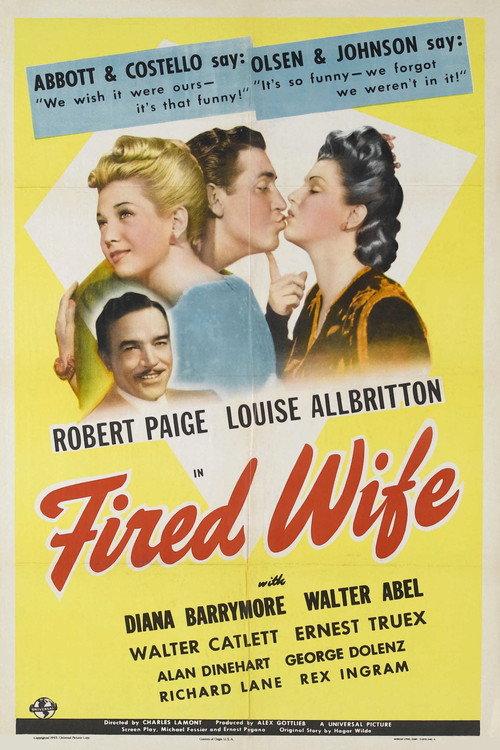 Fired Wife 1943 official movie poster