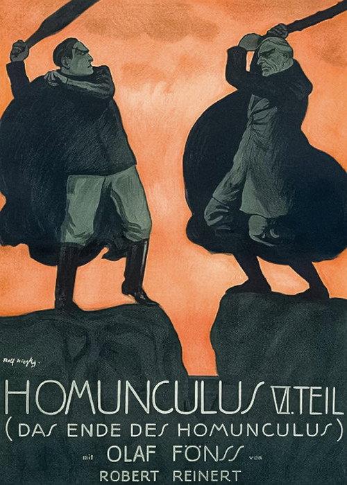 The End of the Homunculus 1918 official movie poster