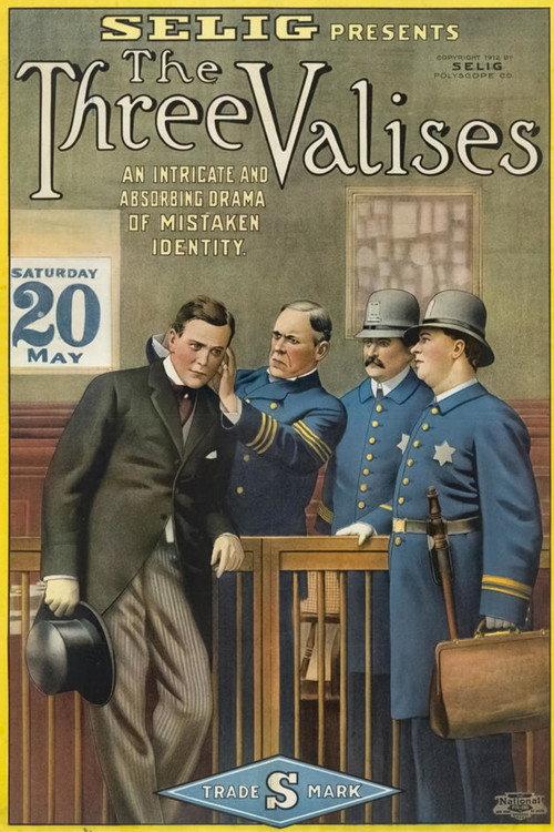 The Three Valises 1912 official movie poster