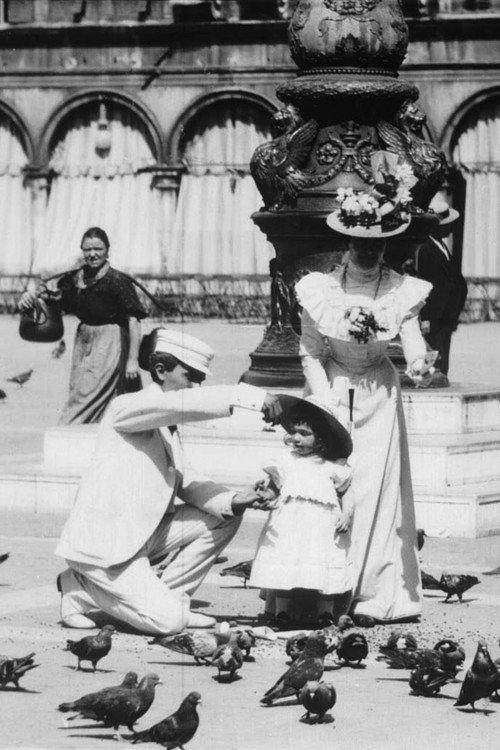 Venice, Feeding the Pigeons in St. Mark's Square 1898 official movie poster