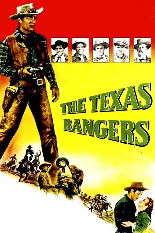 The Texas Rangers 1951 official movie poster