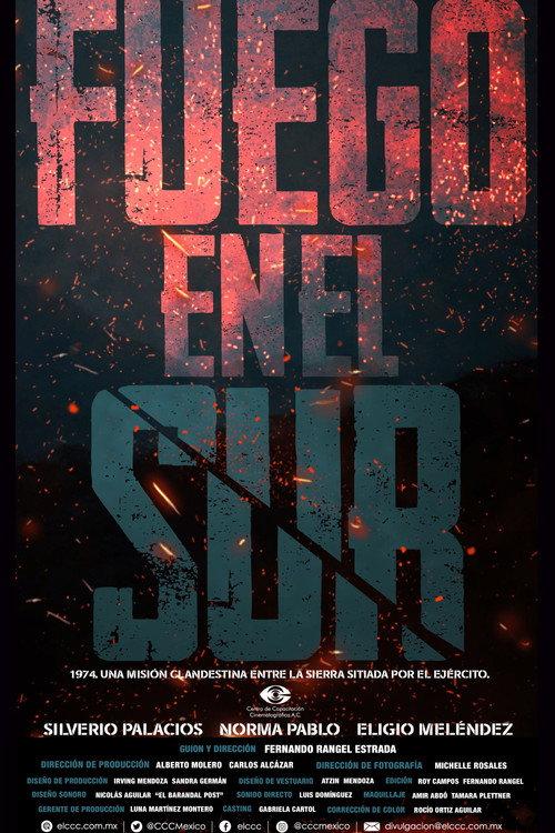 Fuego en el sur 2025 official movie poster