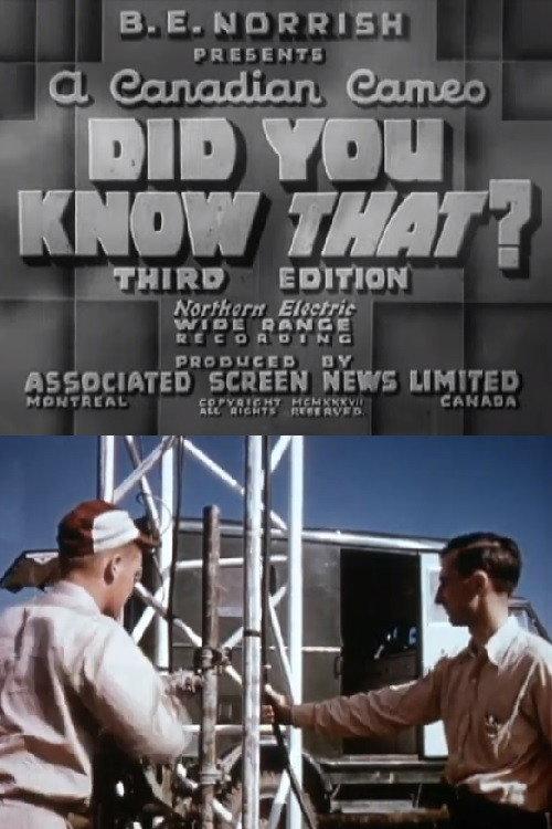 Did You Know That? Third Edition 1937 official movie poster