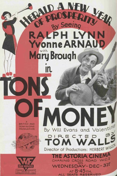 Tons of Money 1930 official movie poster