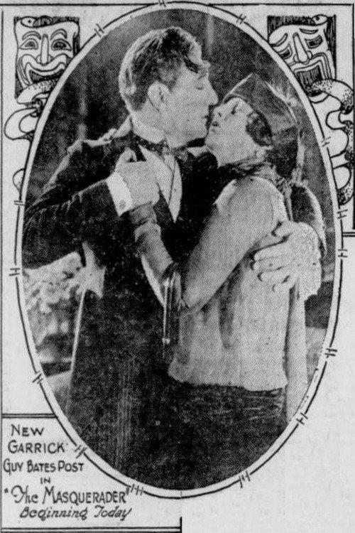 The Masquerader 1922 official movie poster