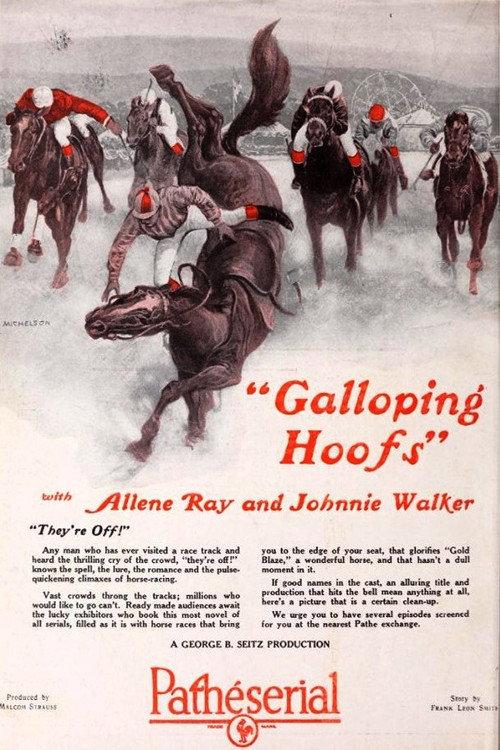 Galloping Hoofs 1924 official movie poster