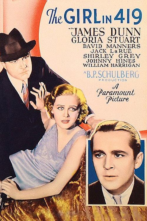 The Girl in 419 1933 official movie poster