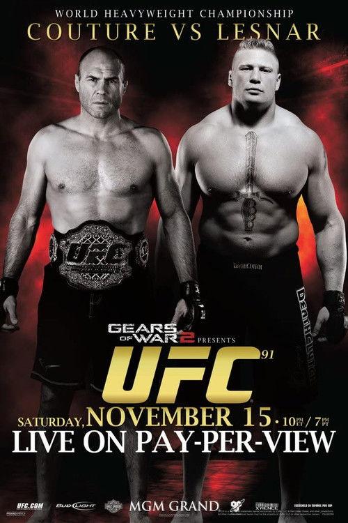 UFC 91: Couture vs. Lesnar 2008 official movie poster