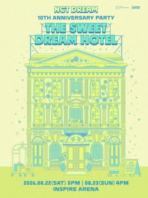 NCT DREAM 10TH ANNIVERSARY PARTY 'THE SWEET DREAM HOTEL' 2026 official movie poster