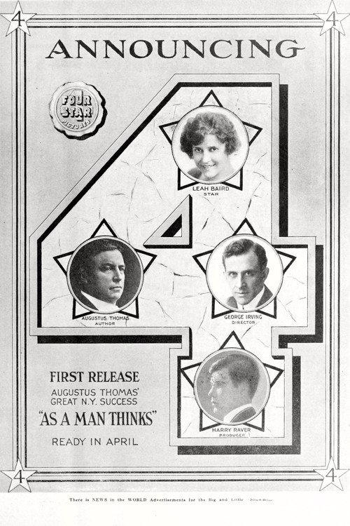 As a Man Thinks 1919 official movie poster