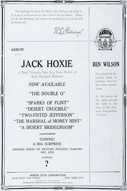 The Desert's Crucible 1922 official movie poster