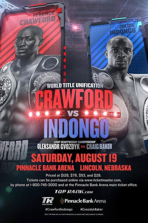 Terence Crawford vs. Julius Indongo 2017 official movie poster