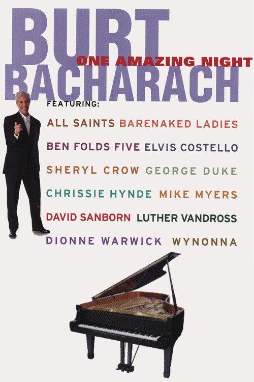 Burt Bacharach: One Amazing Night 1998 official movie poster