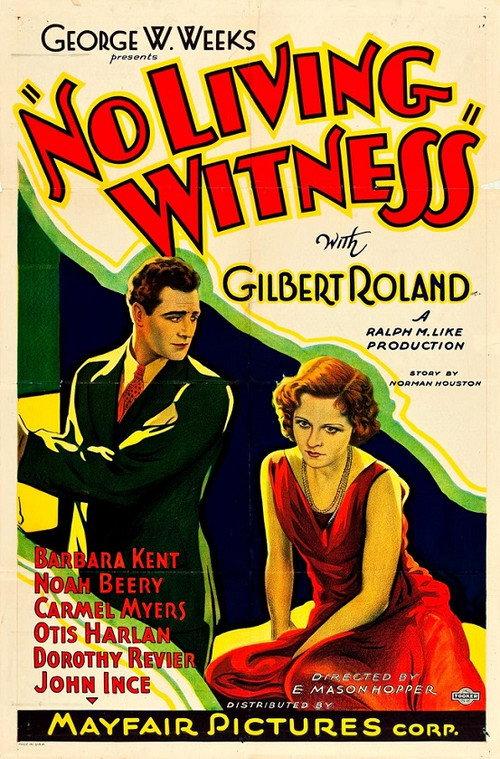 No Living Witness 1932 official movie poster