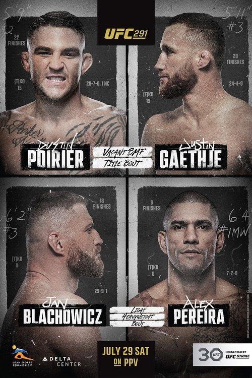 UFC 291: Poirier vs. Gaethje 2 2023 official movie poster
