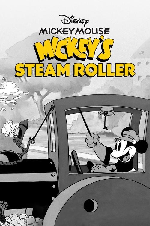 Mickey's Steam Roller 1934 official movie poster