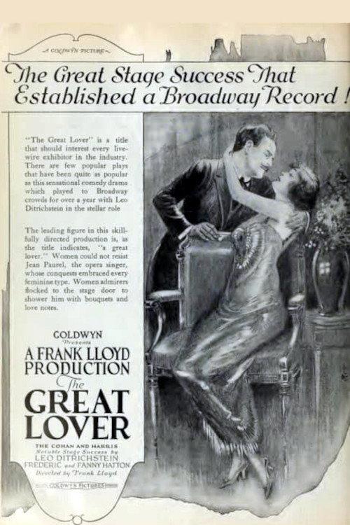 The Great Lover 1920 official movie poster