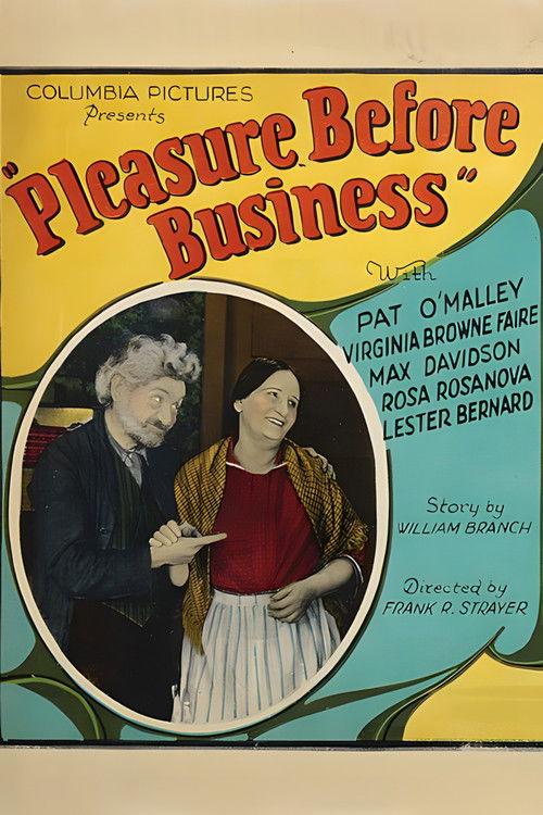 Pleasure Before Business 1927 official movie poster