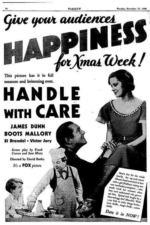 Handle with Care 1932 official movie poster