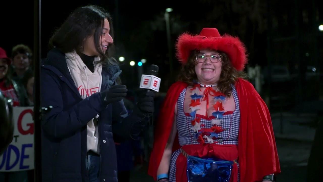Student Reporting at College GameDay Trailer