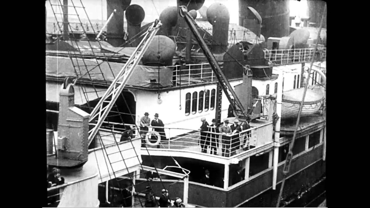 S.S. Lusitania Leaves New York City on Last Voyage Trailer