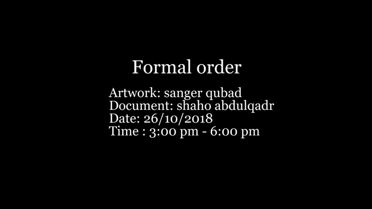 Formal order Trailer