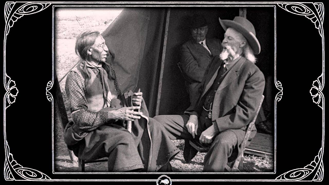Buffalo Bill and Chief Iron Tail Swap Yarns in the Sign Language Trailer
