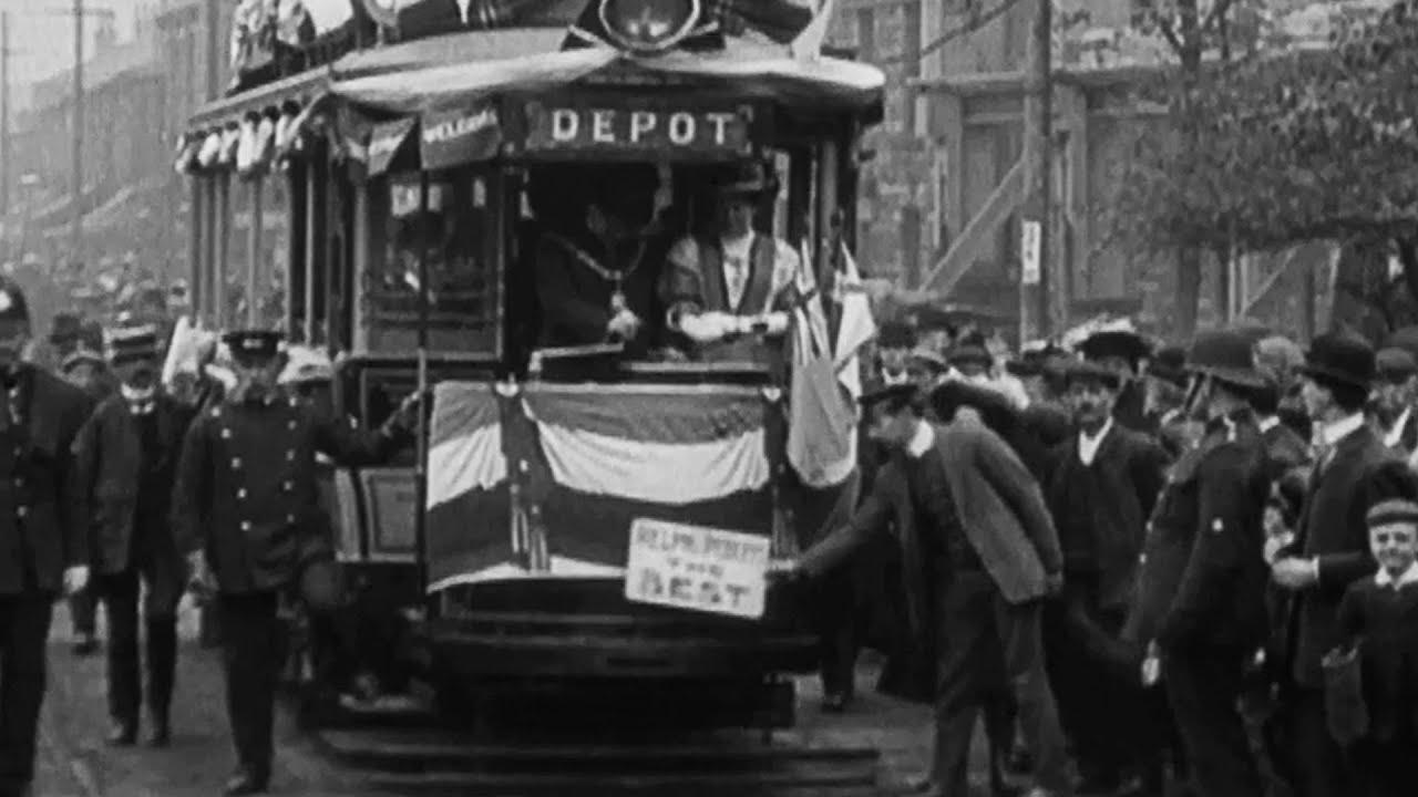 Opening of Accrington Electric Tramways Trailer
