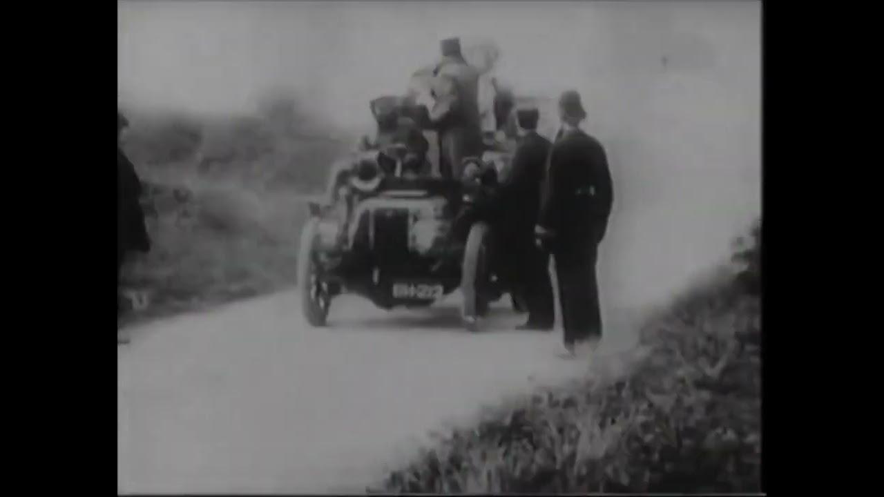 Willie and Tim in the Motor Car Trailer